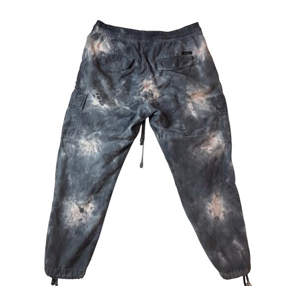 Sanctuary x Anthropologie Pants Womens MP Blue Carefree Tie-Dye Cargo Casual - Picture 2 of 9